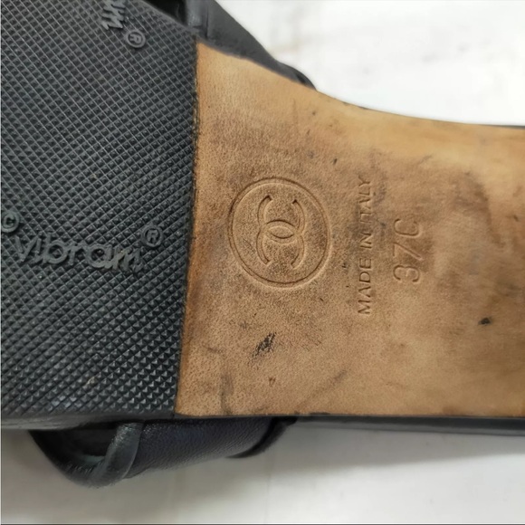 Chanel Leather Sandal Mules - Picture 5 of 8